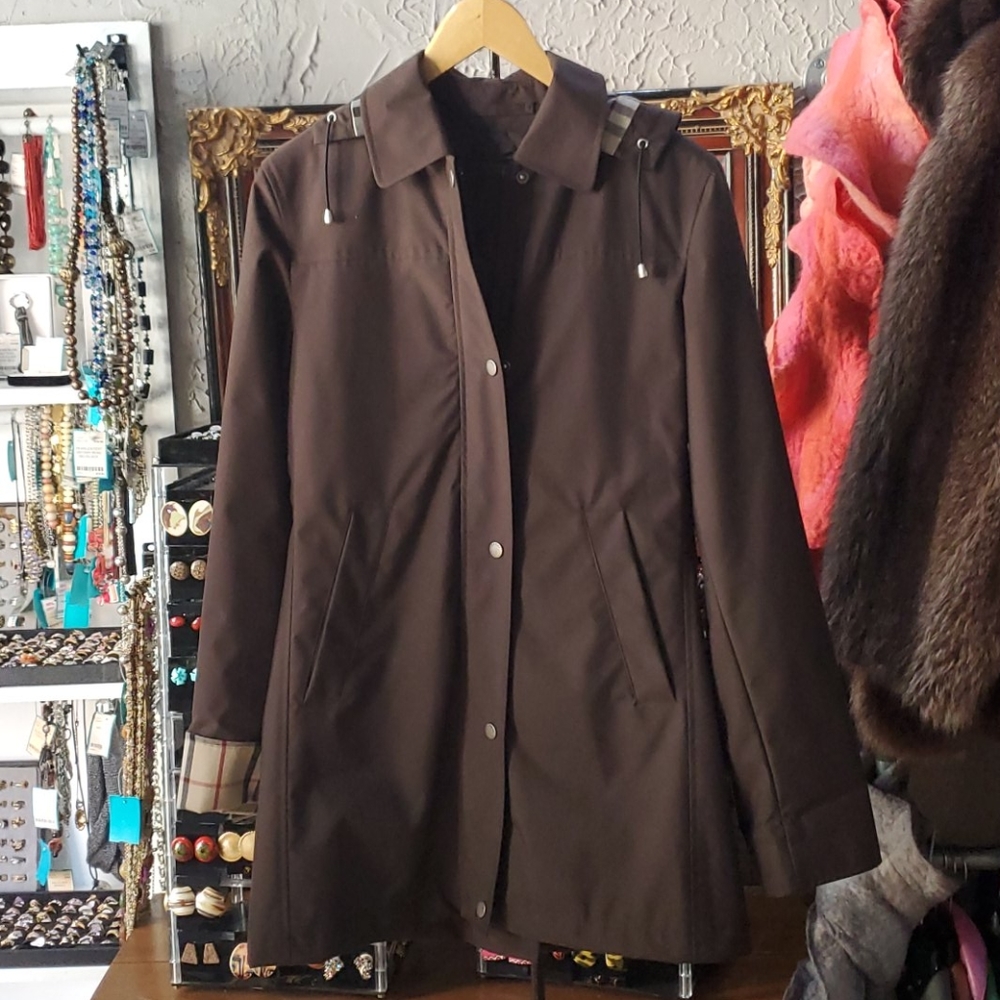 Brown Burberry Jacket w/ Removable Liner